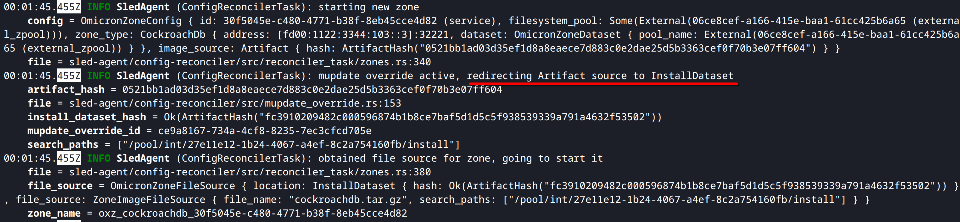 sled agent redirect